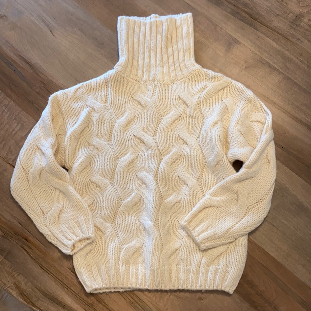 NWT Zara Girls Cream Sweater 11-12